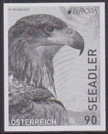 AUSTRIA (2019) Sea Eagle. Black Print. Europa Series. - Proofs & Reprints