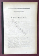 Biografia - F. Gasparolo - Il Generale Lorenzo Penna - Alessandria - 1930 Ca. - Autres & Non Classés