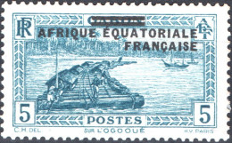 AFRICA EQUATORIALE FRANCESE, PAESAGGI, LANDSCAPE, 1936, 5 C. FRANC. NUOVO (MLH*) Mi:FR-EQ 4, Scott:FR-EQ 4, Yt:FR-EQ 20 - Nuovi