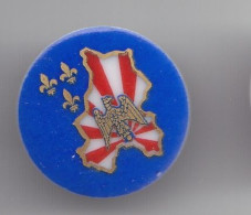 Pin's En Porcelaine Thoscas Limoges Armée De Terre CMDL Circonscription Militaire De Défense à Limoges Aigle Lys Ré 3466 - Militaria