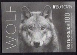 AUSTRIA(2021) Wolf. Black Print. Europa Issue. - Proofs & Reprints