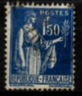 FRANCE    -   1932 .   Y&T N° 288 Oblitéré - 1932-39 Frieden