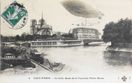 CPA. [75] > TOUT PARIS > N° 5 - La Cité Quai De La Tourelle Notre-Dame - 1906 - Coll. F. Fleury - TBE - Multi-vues, Vues Panoramiques