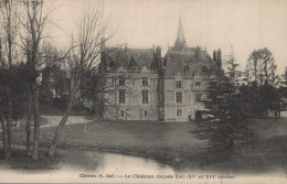 76 CLERES LE CHATEAU FACADE EST CPA BON ETAT - Clères