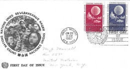 Postzegels > Amerika > Verenigde Naties > New York - Hoofdkwartier Van De VN > 1951-1959 > Brief Met No. 55-56 (16995) - Briefe U. Dokumente