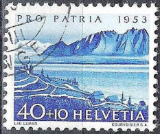 Schweiz Suisse Pro Patria 1953: "Lac Léman" Zu WII 65 Mi 584 Yv 535 Mit Eck-Stempel ZÜRICH VIII ENGE (Zu CHF 15.00) - Usados