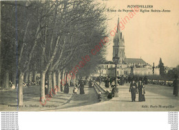 34.  MONTPELLIER .  Allée Du Peyrou .  Eglise Ste-Anne . - Montpellier