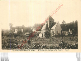 37.  ROCHECORBON . L'Eglise Et Le Coteau Côté Ouest . - Rochecorbon