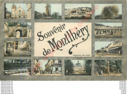 91.  Souvenir  De  MONTLHERY . CPA Multivues . - Montlhery