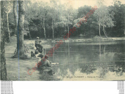 92.  Bois De CLAMART .  Etang De Trivaux .  CPA Animée ( Pêcheurs ) . - Clamart