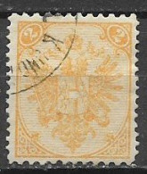 BOSNIA EZERGOVINA  1879-94 STEMMA CIFRA IN ALTO UNIF.2  USATO VF - Bosnia Herzegovina