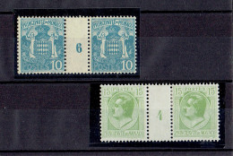 MONACO - MILLESIME - N°76 * MILLESIME 6 - N°77 * MILLESIME 4 - Unused Stamps