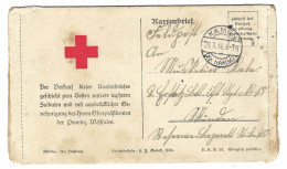 1916 - Formulaire Triptyque De KAMEN ( Allemagne ) Croix Rouge - Red Cross