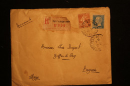 FRANCE LETTRE EN RECOMMANDE DE PONT DE MONTVERT POUR MEYRUEIS (LOZERE) AVEC N°181 ET N°235  DU 04.02.1930 - Storia Postale