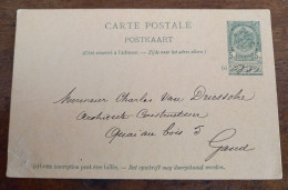 1063) Belgio Cartolina Postale Postkaart Preaffrancata 1900 Gelaufen Nach Gand - Postcards 1871-1909