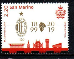 2019 - 2644 Anniversario Del Milan ++++++++ - Unused Stamps