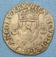 France • Douzain Aux Croissants 1551 B • Henri II • Rouen •  Dy# 997 •  [24-673] - 1547-1559 Heinrich II.