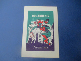 DOUARNENEZ CARNAL 1953 ERINNOPHILE VIGNETTE TIMBRE - Other & Unclassified