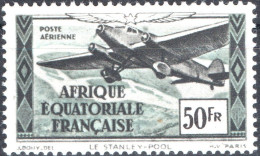 AFRICA EQUATORIALE FRANCESE, POSTA AEREA, AIRMAIL, 50 Fr., 1943, (MNH**) Mi:FR-EQ 209, Scott:FR-EQ C23L, Yt:FR-EQ PA41 - Neufs