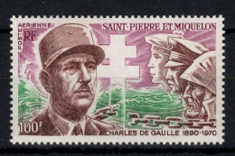 SPM - YV PA 53 N** MNH Luxe , Général De Gaulle , Cote 38 Euros - Ongebruikt