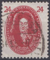 Allemagne DDR 1950 N° 269 250e Anniversaire De L'Académie Des Sciences De Berlin (H29) - Used Stamps