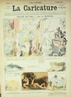 La Caricature 1881 N°  74 Conseil De Révision Dortoir  Robida Cartomancie Loys - Tijdschriften - Voor 1900