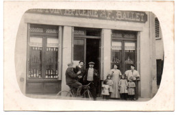 Devanture Comptoir-épicerie. Maison F. Ballet. Carte Photo Animée Non Située - Magasins