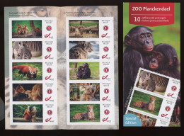 2024. Belgique ZOO Plankendael  Carnet De 10 Diff Auto-collants (lettre Nationale) - Sonstige & Ohne Zuordnung