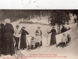 LES SPORTS D'HIVER DANS LES VOSGES LES DAMES ELLES AUSSI SONT DES FERVENTES DU SKI ET DE LA LUGE - Autres & Non Classés