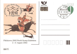 CDV A 79 Czech Republic Philakorea 2002 HORSE ARCHER - Postkaarten