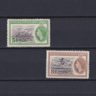 TURKS & CAICOS 1955, SG #235-236, Birds, MLH - Turks- En Caicoseilanden