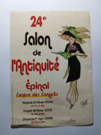 24e SALON De L'ANTIQUITE EPINAL (VOSGES 88) Centre Des Congrès 14,5 X 21 Cm Env - Afiches