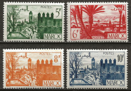 MAROC Colo:, **, N° YT 257, 258, 258A Et 259, TB - Unused Stamps