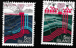 1983 Europa Michel IS 598 - 599 Stamp Number IS 573 - 574 Yvert Et Tellier IS 551 - 552 Used - Usati