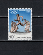 Luxemburg 1984 Olympic Games Los Angeles, Athletics Stamp MNH - Ete 1984: Los Angeles
