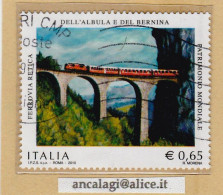 USATI ITALIA 2010 - Ref.1151 "FERROVIA RETICA" 1 Val. - - 2001-10: Gebraucht