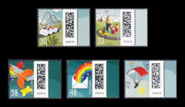 !a! GERMANY 2023 Mi. 3732-3736 MNH SET Of 5 SINGLES W/ Right Margins (a) - World Of Letters - Ungebraucht