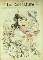 La Caricature 1881 N°  82 Paris Aux Bains De Mer Bach Jules Claretie Robida - Revues Anciennes - Avant 1900