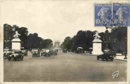 75 - Paris - Avenue Des Champs-Elysées - Automobiles - CPA - Oblitération Ronde De 1936 - Voir Scans Recto-Verso - Champs-Elysées