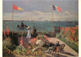 Art - Peinture - Claude Monet - Terrace à Sainte-Adresse - Terrace At Sainte-Adresse - CPM - Voir Scans Recto-Verso - Malerei & Gemälde