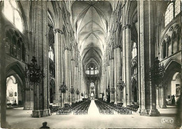 18 - Bourges - Intérieur De La Cathédrale Saint-Etienne - Les Cinq Nefs - Mention Photographie Véritable - Carte Dentelé - Bourges