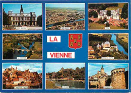 86 - Vienne - Multivues - Blasons - Flamme Postale De Saumur - CPM - Voir Scans Recto-Verso - Autres & Non Classés