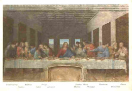 Art - Peinture Religieuse - Léonard De Vinci - L'Ultima Cena - Milano - Refettorio Di S M Delle Grazie - CPM - Voir Scan - Quadri, Vetrate E Statue