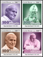 Guinea Bissau 2020, Pope J. Paul II, 4val - Guinea-Bissau