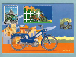 Carte Maximum 2002 - Le Siècle Au Fil Du Timbre - Les Transports - La Mobylette - YT 3472 - Paris - 2000-2009