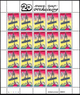 NETHERLANDS 1996 Mi. 1570 Klb. Address Change Notification. Comics. MINI-SHEET, MNH - Blocks & Sheetlets