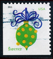 Etats-Unis / United States (Scott No.4582 - Ornements De Noël / Christmas Ornements) (o)  P2 ATM - BLeft - Used Stamps