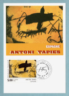 Carte Maximum 1992 - Antoni Tapies - YT 2782 - Paris - 1990-1999