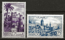 MAROC Colo:, *,**, N° YT 265 Ch Et 265A, TB - Unused Stamps