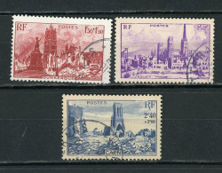 FRANCE -  POUR L'ENTRAIDE FRANÇAISE - N° Yvert  744+745+746 Obli. - Used Stamps